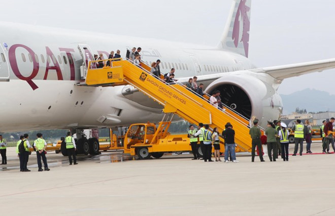 Da Nang accueille le premier vol de Qatar Airways au départ de Doha ảnh 1 Da Nang accueille le premier vol de Qatar Airways au départ de Doha ảnh 1