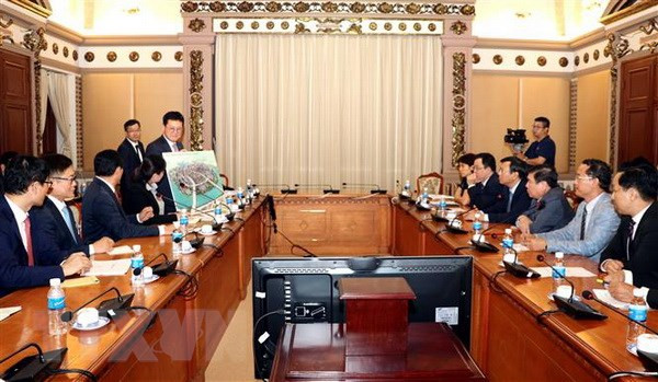 Ho Chi Minh-Ville et le groupe Lotte coopèrent dans la construction d'infrastructures ảnh 1 Ho Chi Minh-Ville et le groupe Lotte coopèrent dans la construction d'infrastructures ảnh 1