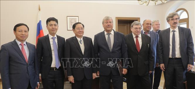 Une délégation du ministère de l'Intérieur en visite de travail en Russie ảnh 1 Une délégation du ministère de l'Intérieur en visite de travail en Russie ảnh 1