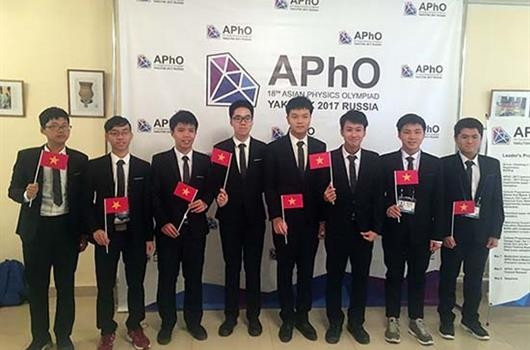 Le Vietnam remporte une médaille d’or aux Olympiades de physique d'Asie 2017 ảnh 1 Le Vietnam remporte une médaille d’or aux Olympiades de physique d'Asie 2017 ảnh 1