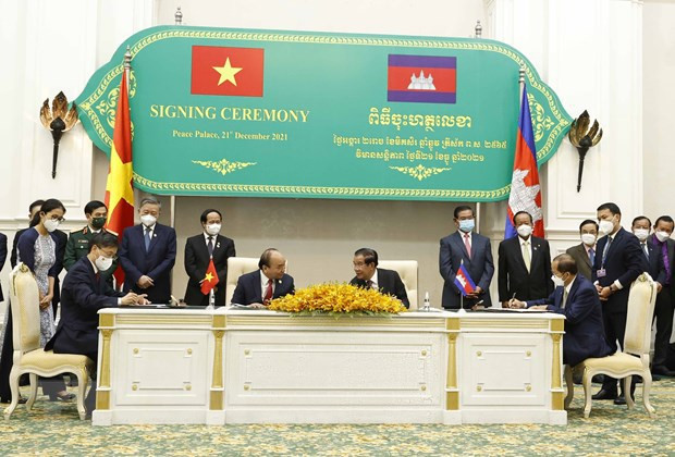 Déclaration commune Vietnam-Cambodge ảnh 3 Déclaration commune Vietnam-Cambodge ảnh 3