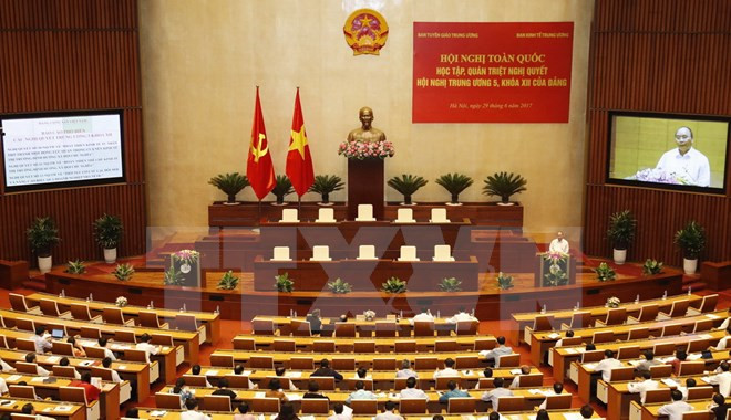 Conférence nationale d’étude des résolutions du 5e Plénum du CC du PCV (12e mandat) ảnh 1 Conférence nationale d’étude des résolutions du 5e Plénum du CC du PCV (12e mandat) ảnh 1