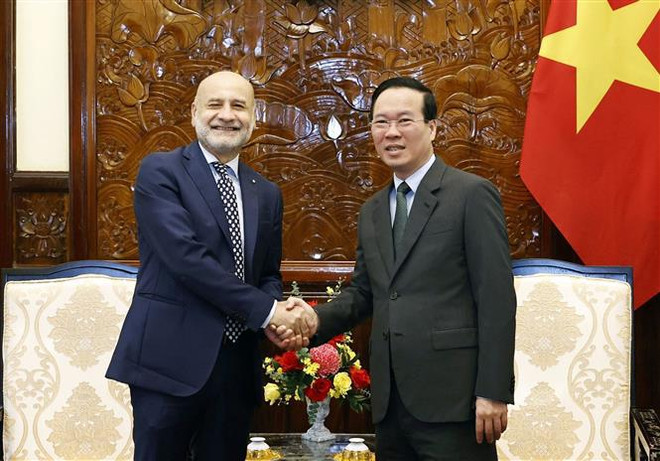 Le président reçoit l'ambassadeur italien au Vietnam ảnh 1 Le président reçoit l'ambassadeur italien au Vietnam ảnh 1