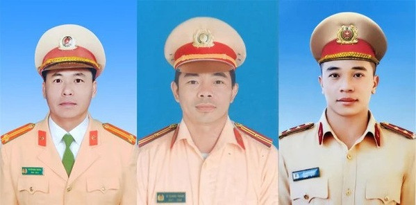 Glissement de terrain à Lam Dong : hommage aux trois policiers victimes ảnh 1 Glissement de terrain à Lam Dong : hommage aux trois policiers victimes ảnh 1