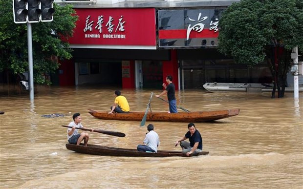 Inondations en Chine : Message de sympathie du Vietnam ảnh 1 Inondations en Chine : Message de sympathie du Vietnam ảnh 1