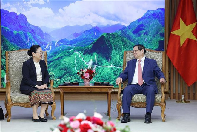 Le PM Pham Minh Chinh reçoit les nouveaux ambassadeurs de R. de Corée et du Laos au Vietnam ảnh 2 Le PM Pham Minh Chinh reçoit les nouveaux ambassadeurs de R. de Corée et du Laos au Vietnam ảnh 2