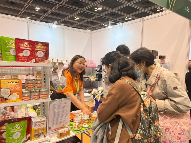 Des entreprises vietnamiennes participent au salon de l'alimentation végétarienne à Hong Kong ảnh 1 Des entreprises vietnamiennes participent au salon de l'alimentation végétarienne à Hong Kong ảnh 1
