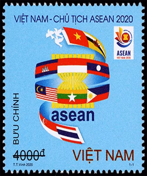 Emission du timbre «Vietnam: Bienvenue à l'ASEAN 2020» ảnh 1 Emission du timbre «Vietnam: Bienvenue à l'ASEAN 2020» ảnh 1