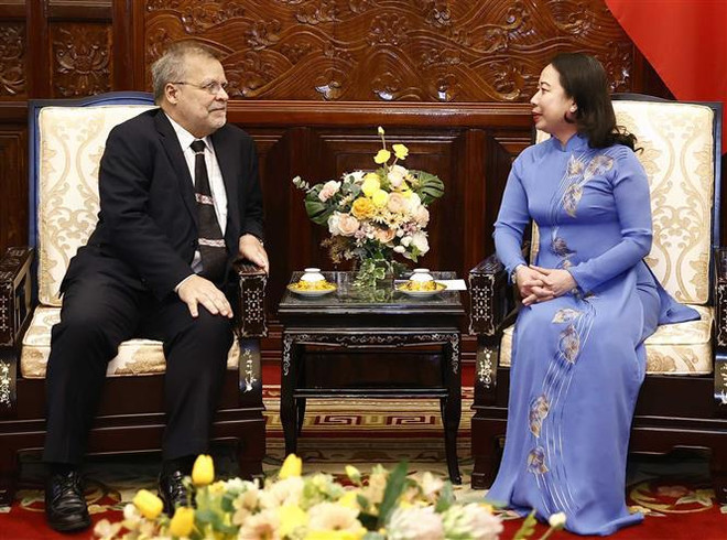 La présidente par intérim du Vietnam reçoit l’ambassadeur du Brésil ảnh 1 La présidente par intérim du Vietnam reçoit l’ambassadeur du Brésil ảnh 1