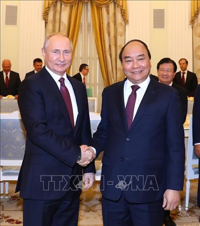 Entrevue entre le PM Nguyen Xuan Phuc et le président russe Vladimir Poutine ảnh 1 Entrevue entre le PM Nguyen Xuan Phuc et le président russe Vladimir Poutine ảnh 1