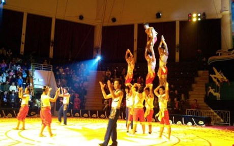 Ouverture du concours de cirque 2015 Vietnam-Laos-Cambodge ảnh 1 Ouverture du concours de cirque 2015 Vietnam-Laos-Cambodge ảnh 1