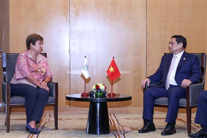 Le PM rencontre la directrice générale du FMI en Indonésie ảnh 1 Le PM rencontre la directrice générale du FMI en Indonésie ảnh 1
