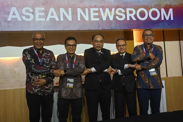 L'Indonésie lance la salle de presse de l'ASEAN lors du 43e Sommet de l'ASEAN ảnh 1 L'Indonésie lance la salle de presse de l'ASEAN lors du 43e Sommet de l'ASEAN ảnh 1