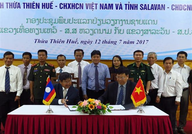Les localités vietnamiennes et laotiennes construisent une frontière pacifique ảnh 1 Les localités vietnamiennes et laotiennes construisent une frontière pacifique ảnh 1