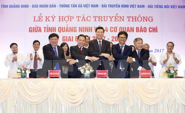 Quang Ninh coopère avec quatre organes de presse ảnh 1 Quang Ninh coopère avec quatre organes de presse ảnh 1