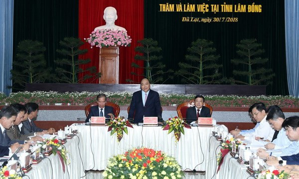 Le PM propose un modèle du triangle de développement économique pour Lam Dong ảnh 1 Le PM propose un modèle du triangle de développement économique pour Lam Dong ảnh 1