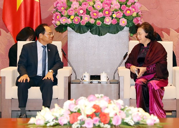 La présidente de l’AN Nguyên Thi Kim Ngân reçoit l’ambassadeur sud-coréen ảnh 1 La présidente de l’AN Nguyên Thi Kim Ngân reçoit l’ambassadeur sud-coréen ảnh 1