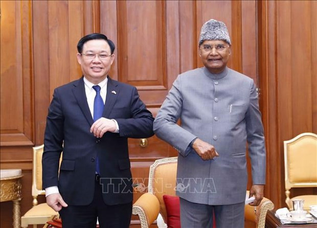 Entrevue entre le président de l’AN du Vietnam et le président indien ảnh 1 Entrevue entre le président de l’AN du Vietnam et le président indien ảnh 1