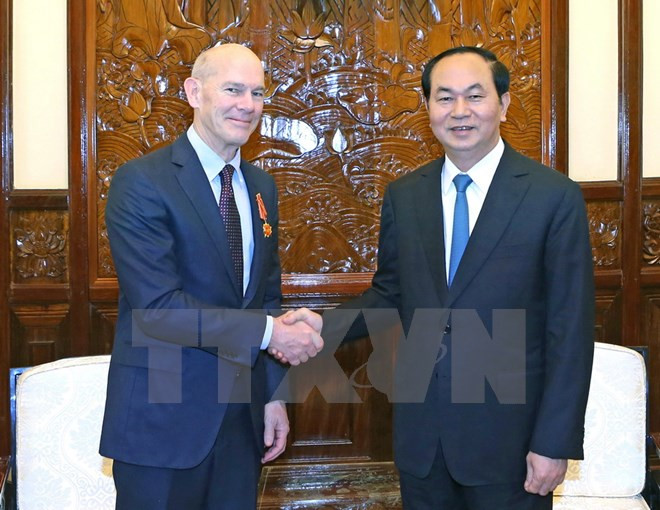 Le président Tran Dai Quang reçoit le président de World Vision International ảnh 1 Le président Tran Dai Quang reçoit le président de World Vision International ảnh 1