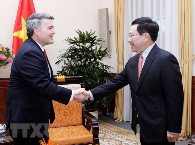 Le vice-PM Pham Binh Minh demande de promouvoir le partenariat avec les Etats-Unis ảnh 1 Le vice-PM Pham Binh Minh demande de promouvoir le partenariat avec les Etats-Unis ảnh 1