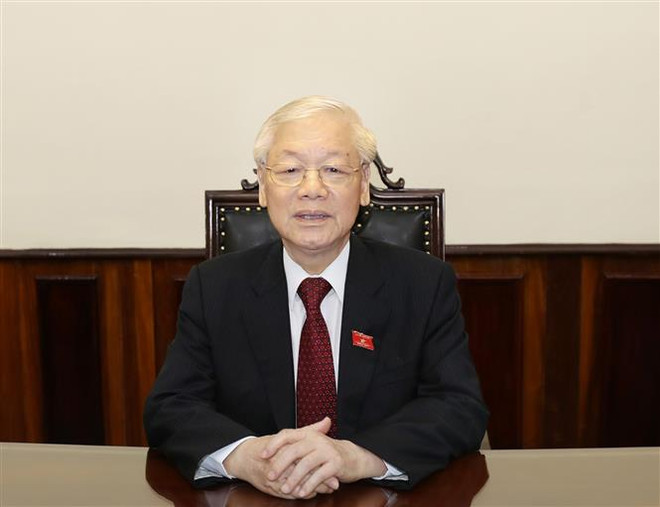 Le SG et président Nguyen Phu Trong appelle les Vietnamiens à s’unir contre le COVID-19 ảnh 1