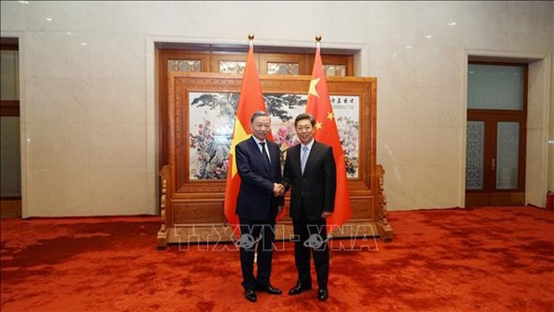 Le ministre de la Sécurité publique Tô Lâm rencontre des responsables chinois en Chine ảnh 1 Le ministre de la Sécurité publique Tô Lâm rencontre des responsables chinois en Chine ảnh 1