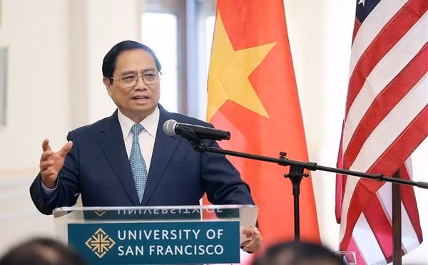 Le PM Pham Minh Chinh se rend à l'Université de San Francisco ảnh 2