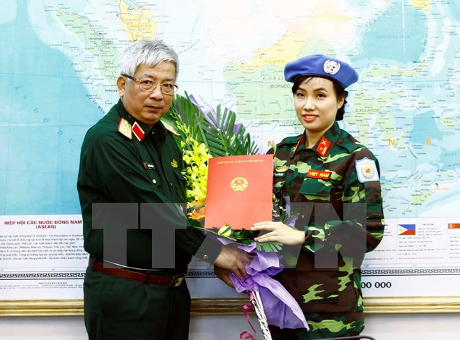 La première femme soldat vietnamienne aux opérations onusiennes de maintien de la paix ảnh 1 La première femme soldat vietnamienne aux opérations onusiennes de maintien de la paix ảnh 1