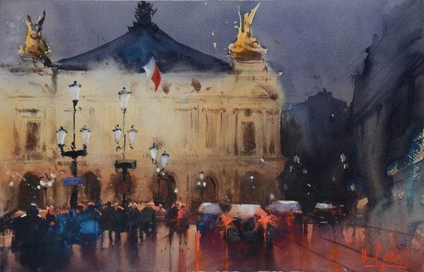 Ouverture de la 2e exposition internationale d’aquarelles ảnh 1 Ouverture de la 2e exposition internationale d’aquarelles ảnh 1