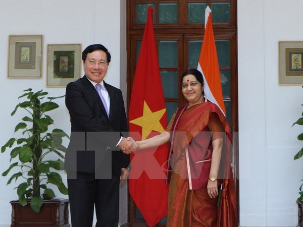 Le vice-Premier ministre Pham Binh Minh en visite officielle en Inde ảnh 1 Le vice-Premier ministre Pham Binh Minh en visite officielle en Inde ảnh 1