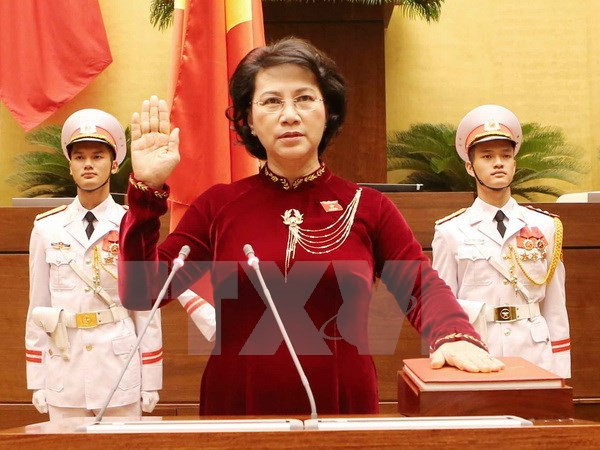 AN de la 14e législature : Mme Nguyen Thi Kim Ngan élue présidente de l’Assemblée nationale ảnh 1 AN de la 14e législature : Mme Nguyen Thi Kim Ngan élue présidente de l’Assemblée nationale ảnh 1
