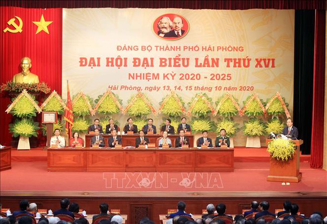 Ouverture du 16e Congrès de l’organisation du Parti de la ville de Hai Phong ảnh 1 Ouverture du 16e Congrès de l’organisation du Parti de la ville de Hai Phong ảnh 1