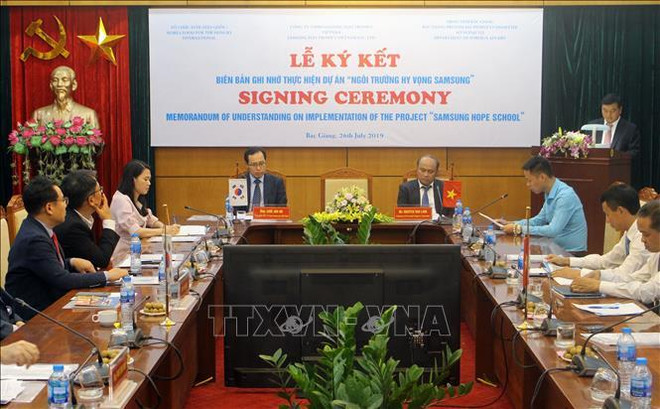 Le projet d’école d’Espoir Samsung à Bac Giang ảnh 1 Le projet d’école d’Espoir Samsung à Bac Giang ảnh 1