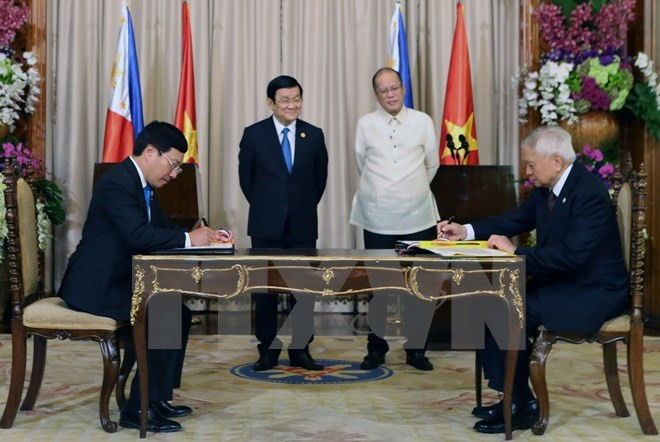 Vietnam et Philippines publient une déclaration conjointe de partenariat stratégique ảnh 1 Vietnam et Philippines publient une déclaration conjointe de partenariat stratégique ảnh 1