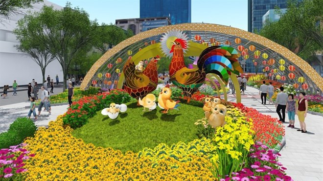 La rue des fleurs de Hô Chi Minh-Ville est prête pour le Tet ảnh 1 La rue des fleurs de Hô Chi Minh-Ville est prête pour le Tet ảnh 1