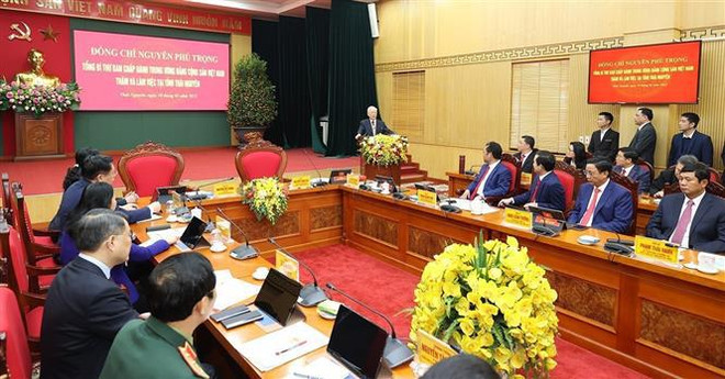 Le leader du PCV exhorte Thai Nguyên à devenir l'un des pôles économiques et industriels du pays ảnh 2 Le leader du PCV exhorte Thai Nguyên à devenir l'un des pôles économiques et industriels du pays ảnh 2