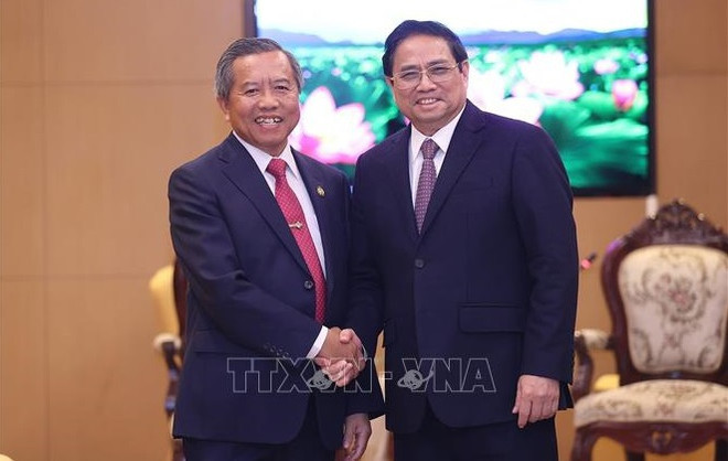 Le président de l'Association d'amitié Laos - Vietnam apprécie la visite du PM Pham Minh Chinh ảnh 1 Le président de l'Association d'amitié Laos - Vietnam apprécie la visite du PM Pham Minh Chinh ảnh 1