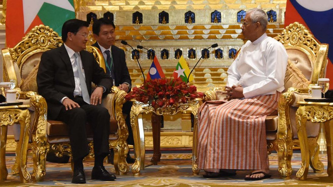 Le Premier ministre laotien en visite au Myanmar ảnh 1 Le Premier ministre laotien en visite au Myanmar ảnh 1