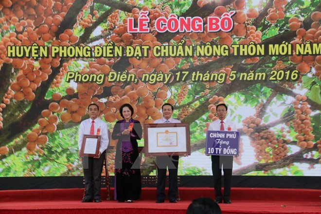 Le district de Phong Dien répond aux critères de la Nouvelle ruralité ảnh 1 Le district de Phong Dien répond aux critères de la Nouvelle ruralité ảnh 1