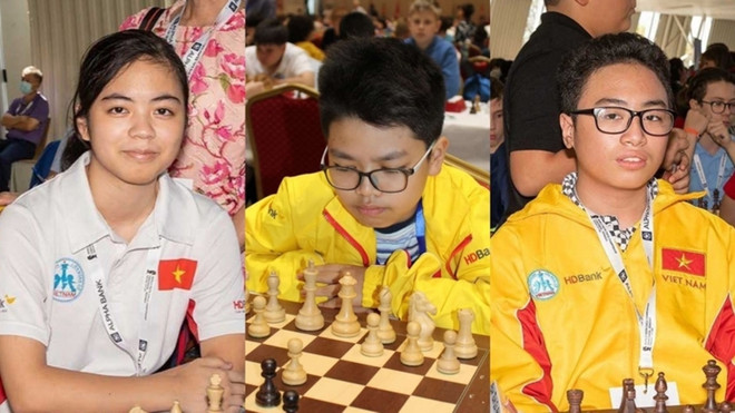 Le Vietnam rafle l’or au Championnat du monde de rapide et blitz de la jeunesse 2023 ảnh 1 Le Vietnam rafle l’or au Championnat du monde de rapide et blitz de la jeunesse 2023 ảnh 1