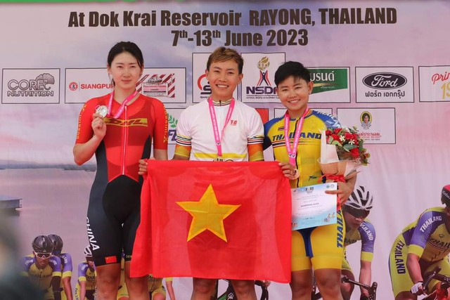 Cyclisme: Nguyen Thi That remporte une médaille d’or aux Championnats d'Asie ảnh 1