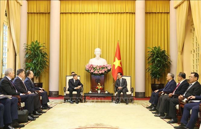 Le président Vo Van Thuong salue la visite du président de la Cour suprême de la Fédération de Russie ảnh 2 Le président Vo Van Thuong salue la visite du président de la Cour suprême de la Fédération de Russie ảnh 2