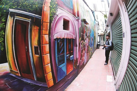 Le street art appose sa touche dans la capitale ảnh 2 Le street art appose sa touche dans la capitale ảnh 2