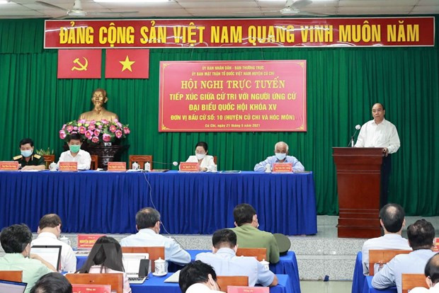 Le président Nguyên Xuân Phuc à l’écoute des électeurs de Hô Chi Minh-Ville ảnh 1 Le président Nguyên Xuân Phuc à l’écoute des électeurs de Hô Chi Minh-Ville ảnh 1
