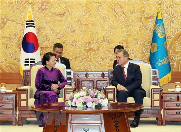 La rencontre entre Nguyen Thi Kim Ngan et Moon Hee-sang couverte par la presse sud-coréenne ảnh 1 La rencontre entre Nguyen Thi Kim Ngan et Moon Hee-sang couverte par la presse sud-coréenne ảnh 1