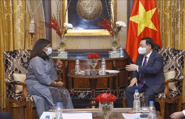 Le président de l’Assemblée nationale rencontre des dirigeants de trois grands groupes indiens ảnh 2