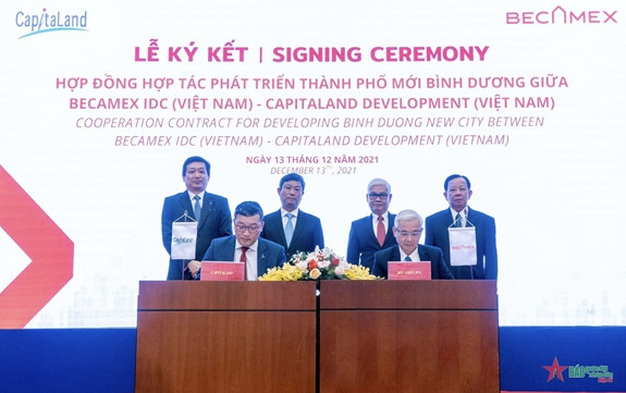 Becamex IDC coopère avec CapitaLand pour développer la nouvelle ville de Binh Duong ảnh 1 Becamex IDC coopère avec CapitaLand pour développer la nouvelle ville de Binh Duong ảnh 1