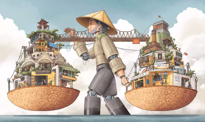 Résultats du concours d'illustration de la ville créative de Hanoï ảnh 1