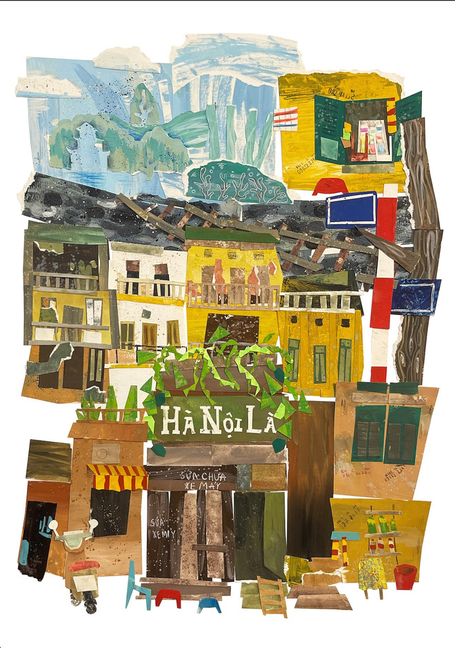 Résultats du concours d'illustration de la ville créative de Hanoï ảnh 5 Résultats du concours d'illustration de la ville créative de Hanoï ảnh 5