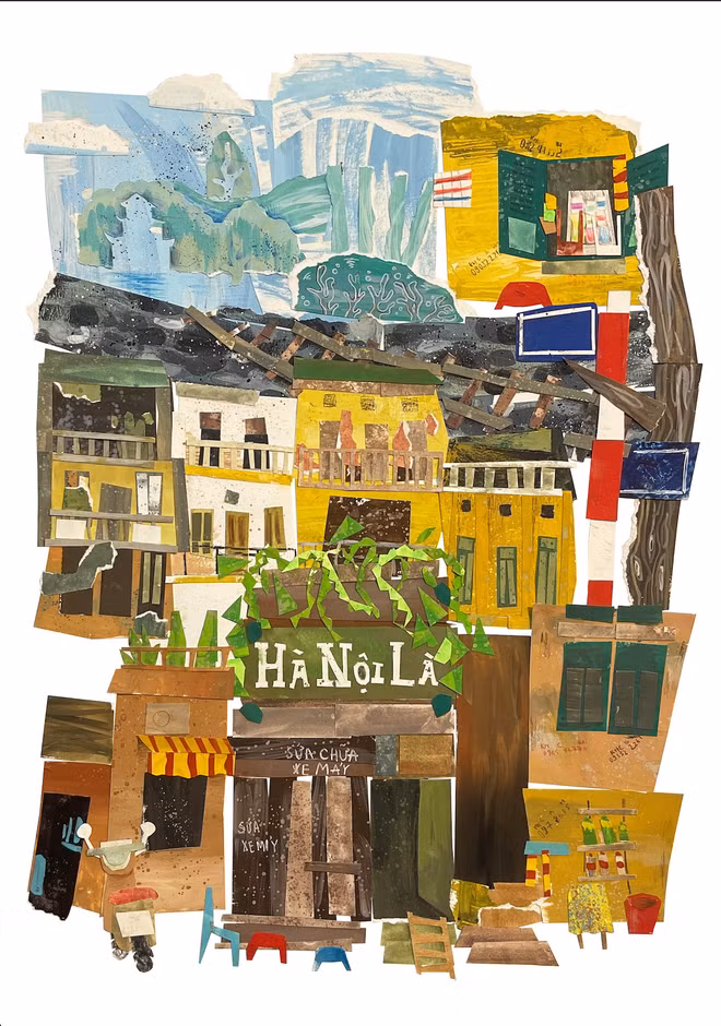 Résultats du concours d'illustration de la ville créative de Hanoï ảnh 5